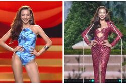 Thùy Tiên đầy tự tin trong đêm Bán kết Miss Grand International 2021