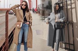 Những kiểu đồ hợp để phối với áo khoác dáng dài