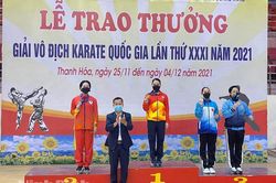 Karate Ninh Bình giành 3 huy chương tại giải Karate vô địch Quốc gia năm 2021