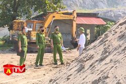 Đấu tranh quyết liệt với hành vi khai thác cát trái phép