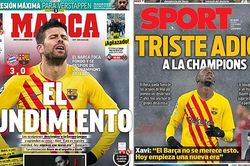 Truyền thông Tây Ban Nha 'đánh' Barca tơi bời khi bị loại khỏi Cúp C1