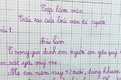 Làm văn tả gương mặt của mẹ, cậu bé dùng hình ảnh ví von khiến CĐM cười ngặt nghẽo vì có gì đó 'sai sai'