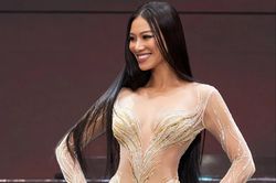 Váy dạ hội của Kim Duyên tại bán kết Hoa hậu Hoàn vũ 2021