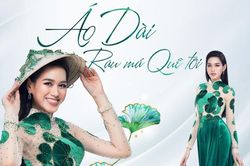 Đỗ Thị Hà diện áo dài rau má, quyết tâm mang cả xứ Thanh sang Miss World