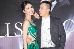 Lệ Quyên, Ngọc Trinh vui tươi bên Vũ Khắc Tiệp