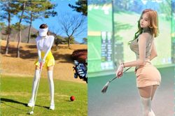 Người đẹp giúp cửa hiệu 'cháy hàng' khi diện đồ gợi cảm chơi golf