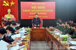 Đảng ủy Quân sự tỉnh ra Nghị quyết lãnh đạo nhiệm vụ quân sự, quốc phòng và xây dựng Đảng bộ năm 2022