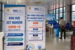Tạm dừng dịch vụ test nhanh Covid-19 tại sân bay Nội Bài