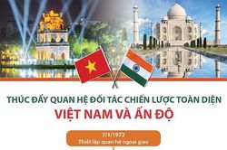 Thúc đẩy quan hệ Đối tác chiến lược toàn diện Việt Nam-Ấn Độ