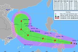 Gió mạnh trên biển, Trung Trung Bộ có mưa và rét
