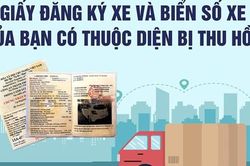 Biển số xe và giấy đăng ký xe sẽ bị thu hồi nếu thuộc 11 trường hợp này