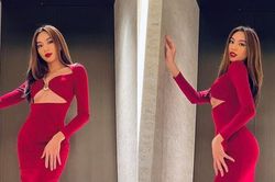 Tiếp tục mặc phong cách cut-out táo bạo, Thùy Tiên khoe vòng 1 nóng bỏng trên đất Thái