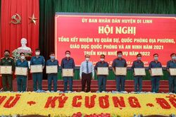 Di Linh tổng kết nhiệm vụ quân sự, quốc phòng đia phương