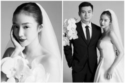 Hot girl Salim tung ảnh cưới, nhan sắc mẹ bầu 'đỉnh của chóp'
