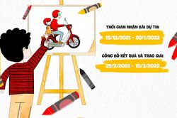 Phát động cuộc thi sáng tác tranh 'Đội mũ xinh – Bảo vệ chúng mình'
