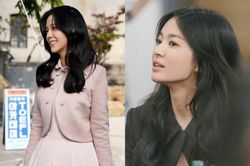Cùng diện một thiết kế, Song Hye Kyo khoe dáng sexy lấn át đàn em Jisoo