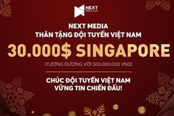 Đội tuyển Việt Nam nhận quà Giáng sinh từ mạnh thường quân