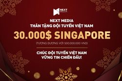 Đội tuyển Việt Nam nhận quà lớn dịp Giáng sinh
