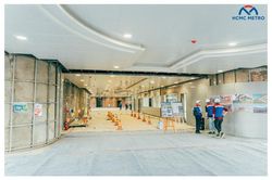 Cận cảnh ga Khu Công nghệ cao của metro số 1