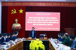 Phó Thủ tướng Thường trực Phạm Bình Minh làm việc với Lai Châu về công tác phòng chống buôn lậu