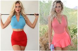 'Nữ thần sân golf' liên tục gây 'nóng mắt' vì ăn mặc hớ hênh