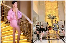 Cận cảnh phòng khách hoành tráng trong biệt thự triệu đô của Lệ Quyên