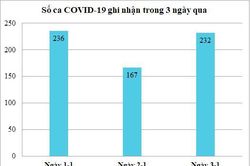 Ngày 3-1: An Giang phát hiện 232 ca mắc COVID-19, đã điều trị khỏi bệnh 211 ca