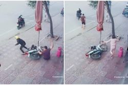 Chồng ra bắt trộm xe nhưng bị ngã, vợ làm một việc khiến netizen thốt lên 'cô vợ máu chiến nhất năm'
