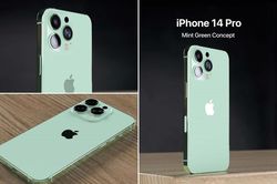 Ngắm thiết kế đẹp không tì vết của iPhone 14 Pro, màu trà xanh bắt mắt