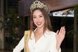 Hoa hậu Thùy Tiên về TP.HCM sau một tháng đăng quang