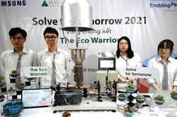 'Máy tái chế khẩu trang y tế' giành giải nhất tại cuộc thi Solve for Tomorrow 2021
