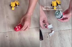 Màn đập heo đất tí hon khiến dân mạng sửng sốt khi thấy phần ruột bên trong