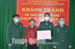 Khánh thành nhà nghĩa tình CCB tại huyện Yên Sơn