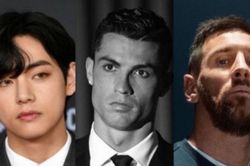 V BTS sánh vai cùng Cristiano Ronaldo và Lionel Messi với kỷ lục này trên Instagram