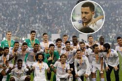 Hazard buồn thiu trong ngày Real Madrid giành Siêu Cúp