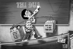 Thành tích… mọc đuôi