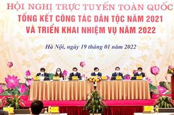 Hội nghị trực tuyến toàn quốc tổng kết công tác dân tộc năm 2021