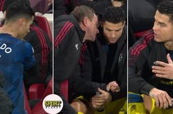 Ronaldo nổi giận, ném áo vì bị thay ra sớm