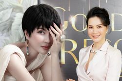 'Nữ hoàng ảnh lịch' - MC Thanh Mai trẻ trung quên tuổi đi nhận giải thưởng
