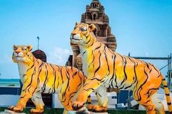 Dân mạng dí dỏm 'đặt tên' cho tượng hổ năm Nhâm Dần