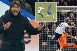 Conte bức xúc cho rằng Kane mất oan bàn thắng