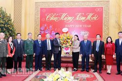 Hội đồng hương tỉnh Ninh Bình tại Hà Nội chúc Tết Tỉnh ủy, HĐND, UBND tỉnh
