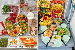 Khoe mâm cơm cúng ông Công ông Táo, hội chị em được ngưỡng mộ