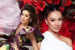 Vắng mặt Thúy Vân, 'hội chị em Hoàn vũ' Khánh Vân - Kim Duyên khoe sắc với bộ ảnh chào Xuân