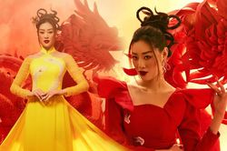 Hoa hậu Khánh Vân quyền lực, huyền bí với bộ ảnh cảm hứng từ hình tượng Rồng phương Đông