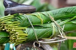 Lá dong xuống phố đón xuân về