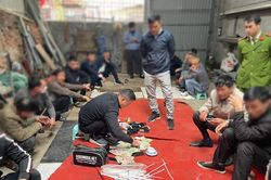 Triệt phá sới bạc trong dịp tết Nguyên đán tại huyện Phúc Thọ