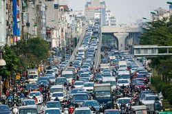 Giao thông Thủ đô ùn tắc ngày cận Tết 2022