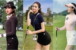 Dàn Hoa hậu trên đường đua nhan sắc với golf
