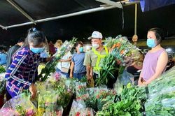 Tất bật chợ hoa đầu mối Thủ Đức ngày cuối năm